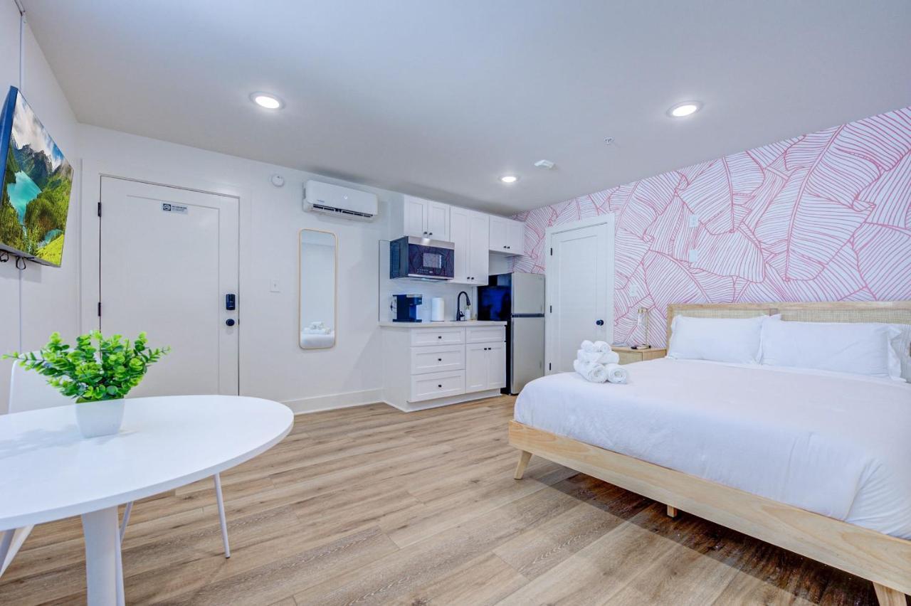 Pink Flamingo Studio Apartment Galveston Buitenkant foto